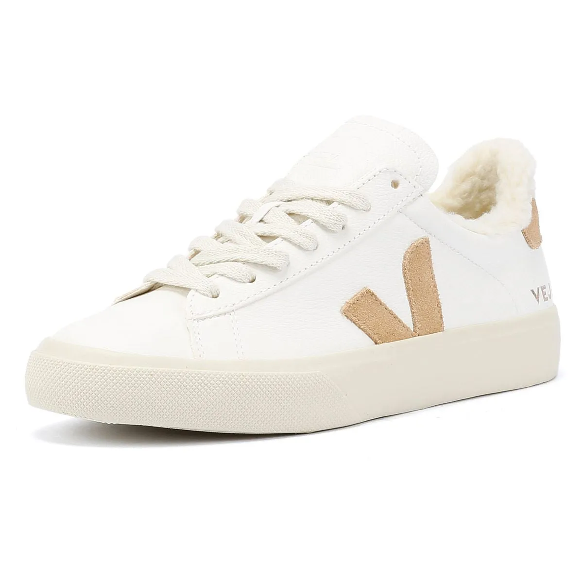 Veja Campo Winter Leather Women's White/Tan Trainers