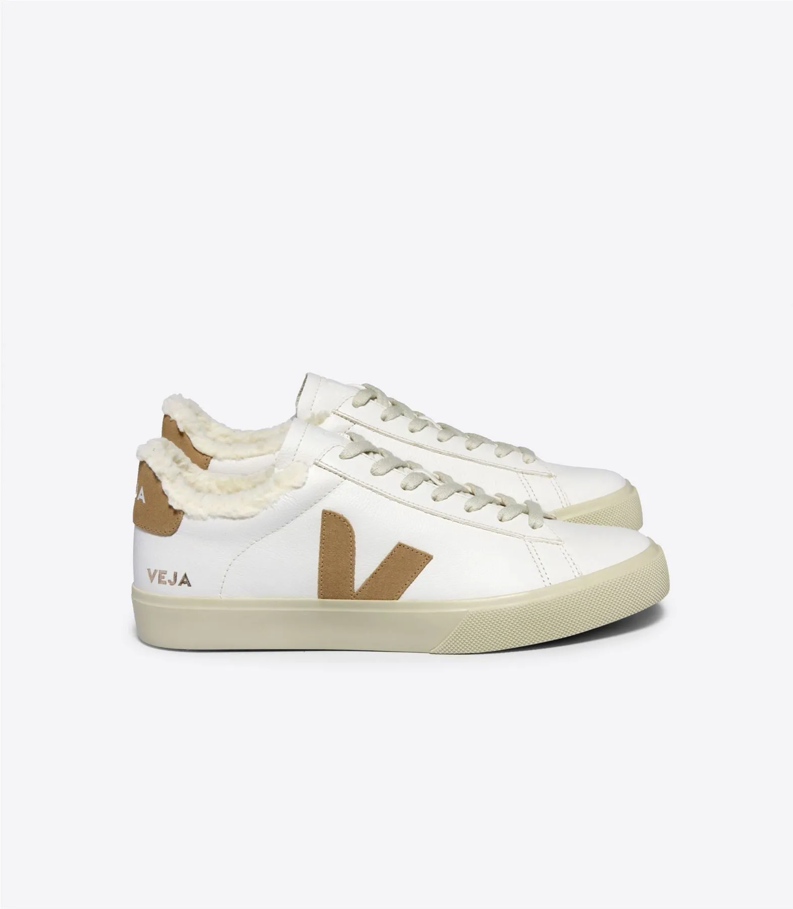 Veja Campo Winter Leather Women's White/Tan Trainers