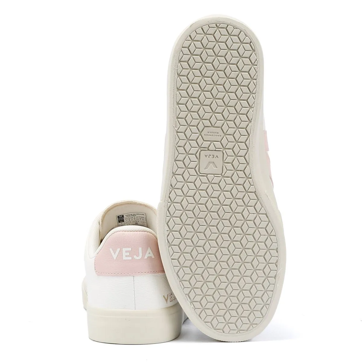 Veja Recife Leather Women's White/Pink Trainers