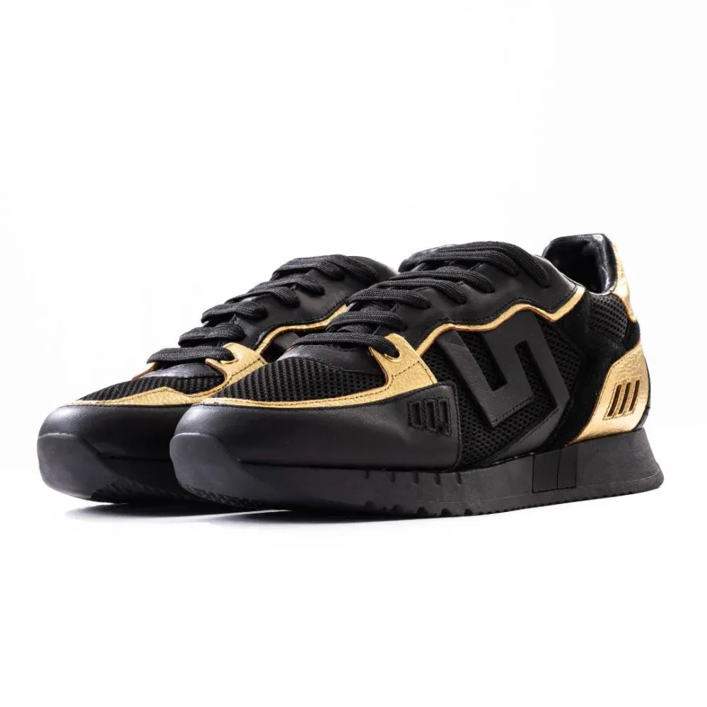 VERSACE Greek Key Sneakers - BLKGLD