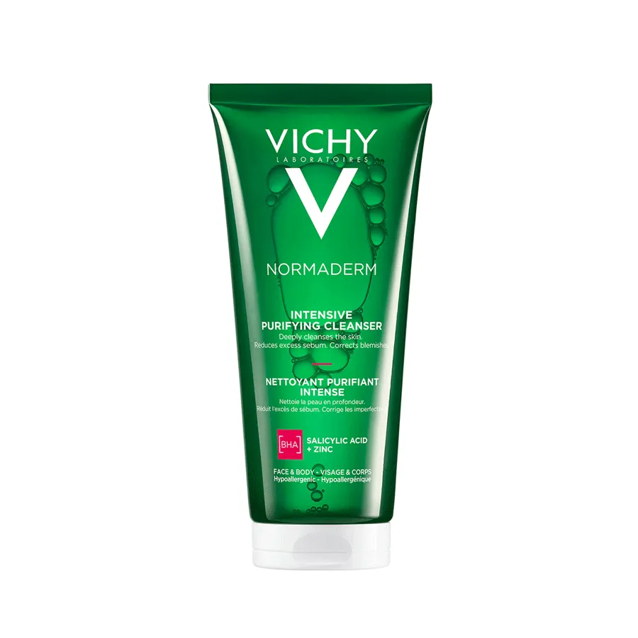 Vichy Normaderm Intensive Purifying Foaming Cleanser Gel for Face and Body 200ml