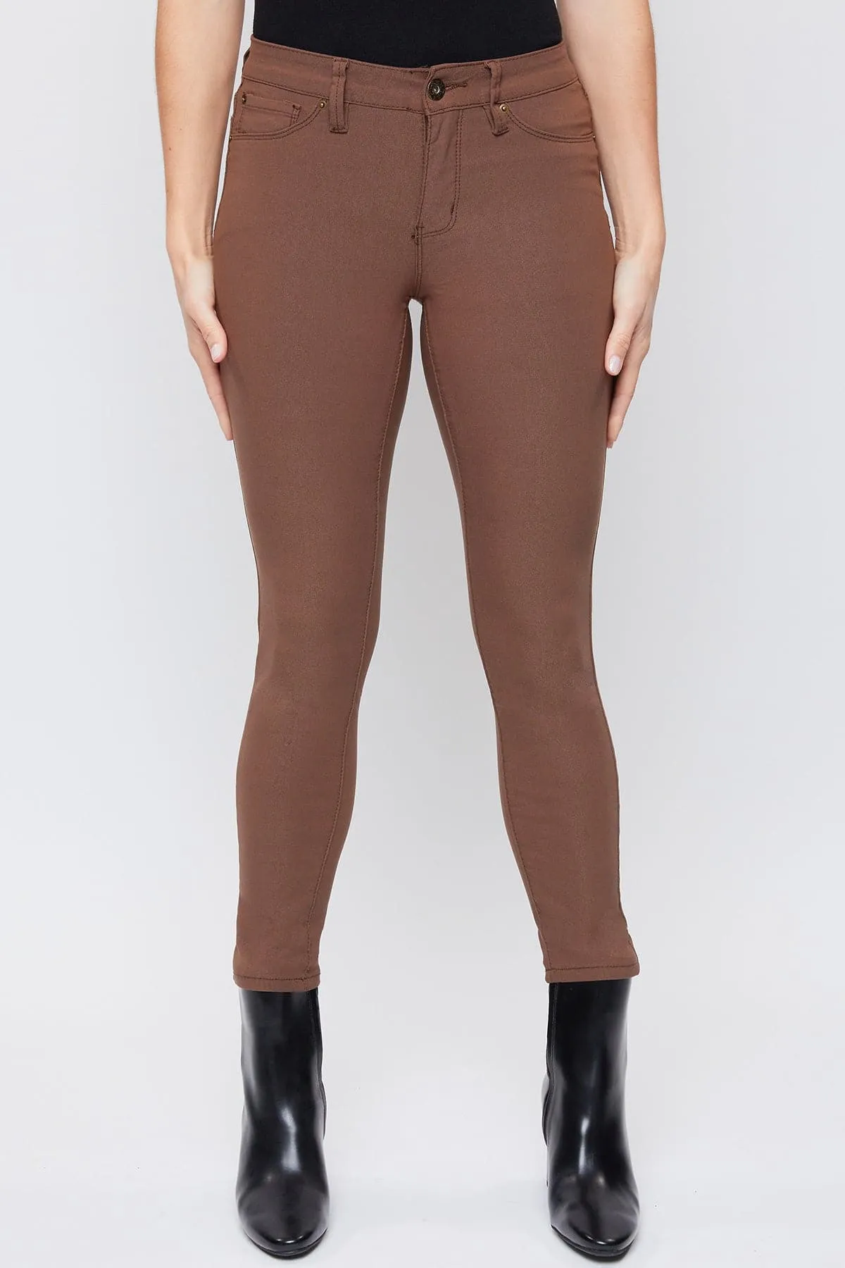 Women's Petite Comfort Stretch Pants, Walnut